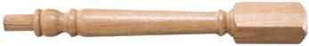 Gun Barrel hand-turned wooden newel post, 120mm