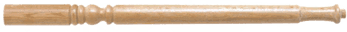 Gun Barrel hand-turned wooden spindle, 900mm