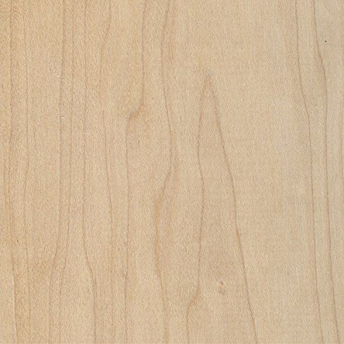 Hard maple wood grain swatch — light creamy-amber timber with a fine, even grain, a hard-wearing choice for turned staircase spindles and newel posts