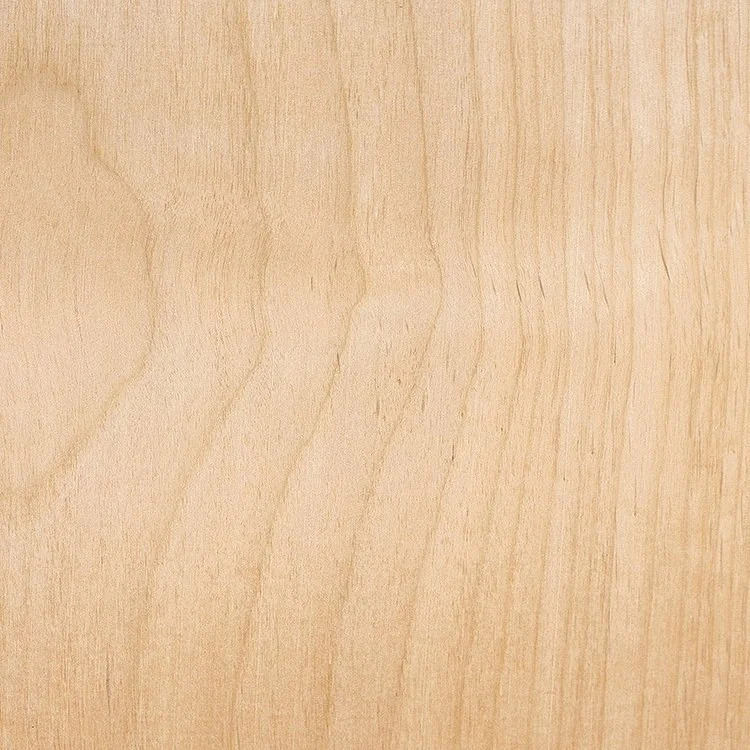 Pine wood grain swatch — warm honey-toned pale timber with a soft, gently flowing straight grain, well suited to hand-turned spindles and bespoke furniture parts